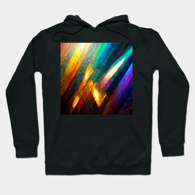 Rainbow Metal Plate #1 Hoodie by AntielARt